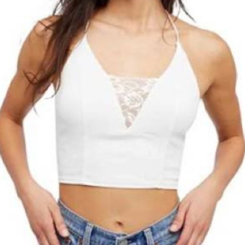 Free People Ivory Century Brami Crop Top